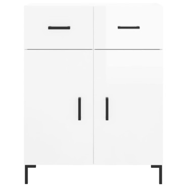 vidaXL Ντουλάπι Γυαλιστερό Λευκό 69,5x34x90cm Επεξεργασμένο Ξύλο 1 τεμ.