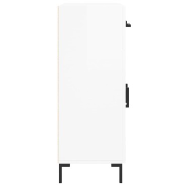vidaXL Ντουλάπι Γυαλιστερό Λευκό 69,5x34x90cm Επεξεργασμένο Ξύλο 1 τεμ.