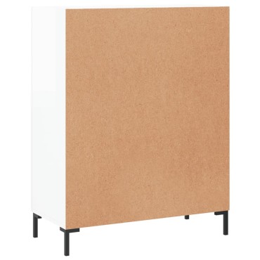 vidaXL Ντουλάπι Γυαλιστερό Λευκό 69,5x34x90cm Επεξεργασμένο Ξύλο 1 τεμ.
