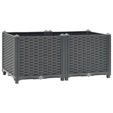 vidaXL Ζαρντινιέρα 80 x 40 x 38 εκ. από Πολυπροπυλένιο