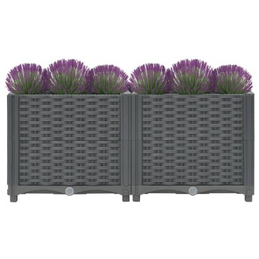vidaXL Ζαρντινιέρα 80 x 40 x 38 εκ. από Πολυπροπυλένιο