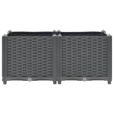 vidaXL Ζαρντινιέρα 80 x 40 x 38 εκ. από Πολυπροπυλένιο