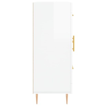 vidaXL Ντουλάπι Γυαλιστερό Λευκό 69,5x34x90cm Επεξεργασμένο Ξύλο 1 τεμ.