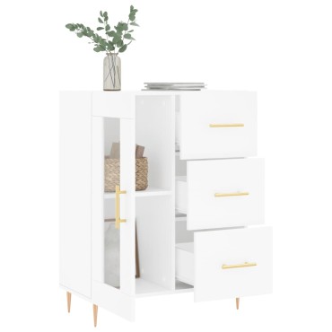 vidaXL Ντουλάπι Λευκό 69,5x34x90cm από Επεξεργασμένο Ξύλο 1 τεμ.