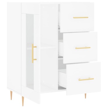 vidaXL Ντουλάπι Λευκό 69,5x34x90cm από Επεξεργασμένο Ξύλο 1 τεμ.