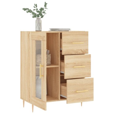 vidaXL Ντουλάπι Sonoma Δρυς 69,5x34x90cm από Επεξεργασμένο Ξύλο 1 τεμ.
