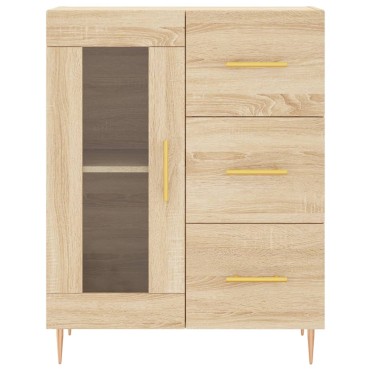 vidaXL Ντουλάπι Sonoma Δρυς 69,5x34x90cm από Επεξεργασμένο Ξύλο 1 τεμ.