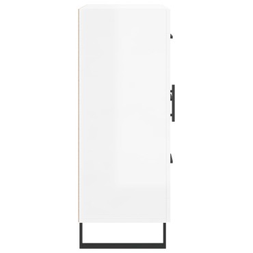 vidaXL Ντουλάπι Γυαλιστερό Λευκό 69,5x34x90cm Επεξεργασμένο Ξύλο 1 τεμ.