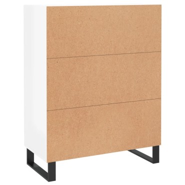 vidaXL Ντουλάπι Γυαλιστερό Λευκό 69,5x34x90cm Επεξεργασμένο Ξύλο 1 τεμ.