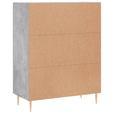 vidaXL Ντουλάπι Γκρι Σκυροδέματος 69,5x34x90cm Επεξεργασμένο Ξύλο 1 τεμ.