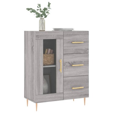 vidaXL Ντουλάπι Γκρι Sonoma 69,5x34x90cm από Επεξεργασμένο Ξύλο 1 τεμ.