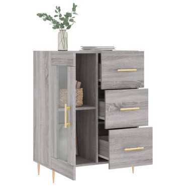 vidaXL Ντουλάπι Γκρι Sonoma 69,5x34x90cm από Επεξεργασμένο Ξύλο 1 τεμ.