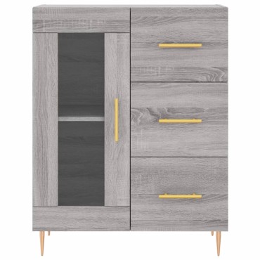 vidaXL Ντουλάπι Γκρι Sonoma 69,5x34x90cm από Επεξεργασμένο Ξύλο 1 τεμ.