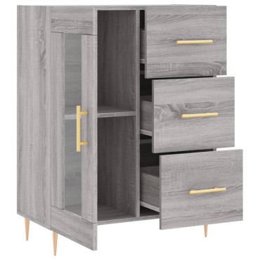 vidaXL Ντουλάπι Γκρι Sonoma 69,5x34x90cm από Επεξεργασμένο Ξύλο 1 τεμ.