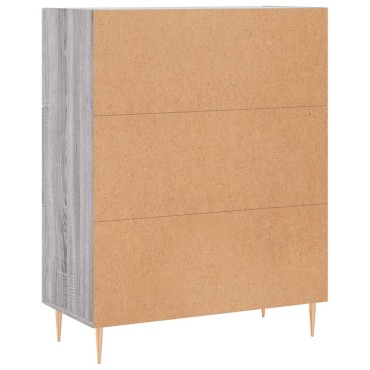 vidaXL Ντουλάπι Γκρι Sonoma 69,5x34x90cm από Επεξεργασμένο Ξύλο 1 τεμ.