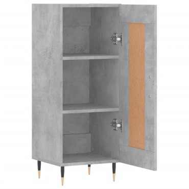 vidaXL Ντουλάπι Γκρι Σκυροδέματος 34,5x34x90cm Επεξεργασμένο Ξύλο 1 τεμ.