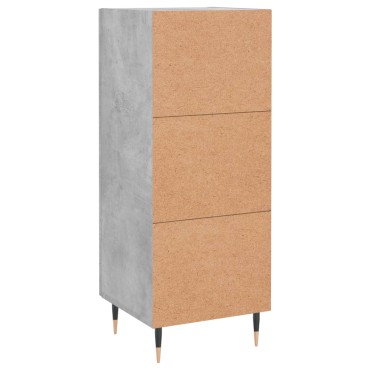 vidaXL Ντουλάπι Γκρι Σκυροδέματος 34,5x34x90cm Επεξεργασμένο Ξύλο 1 τεμ.