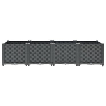 vidaXL Ζαρντινιέρα 160 x 40 x 38 εκ. από Πολυπροπυλένιο