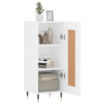 vidaXL Ντουλάπι Λευκό 34,5x34x90cm από Επεξεργασμένο Ξύλο 1 τεμ.