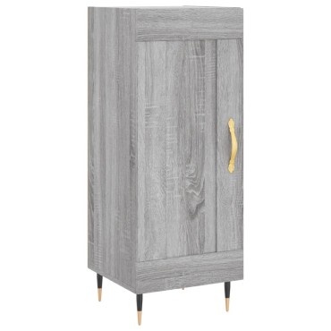 vidaXL Ντουλάπι Γκρι Sonoma 34,5x34x90cm από Επεξεργασμένο Ξύλο 1 τεμ.