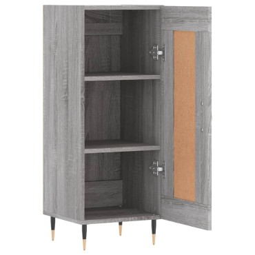 vidaXL Ντουλάπι Γκρι Sonoma 34,5x34x90cm από Επεξεργασμένο Ξύλο 1 τεμ.