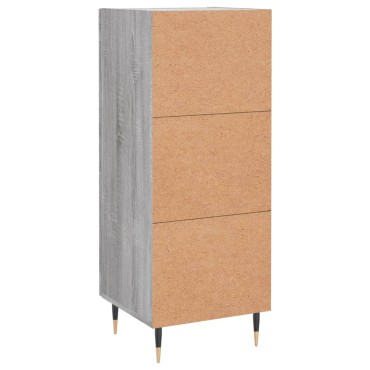 vidaXL Ντουλάπι Γκρι Sonoma 34,5x34x90cm από Επεξεργασμένο Ξύλο 1 τεμ.