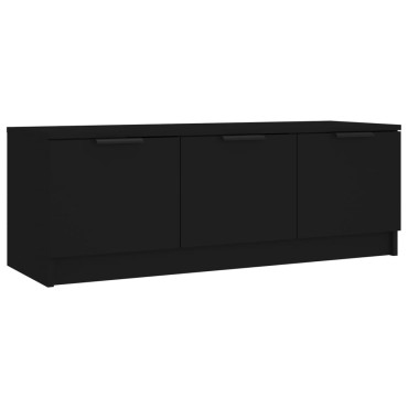 vidaXL Έπιπλο Τηλεόρασης Μαύρο 102x35x36,5cm Επεξεργασμένο Ξύλο