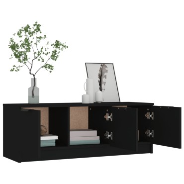 vidaXL Έπιπλο Τηλεόρασης Μαύρο 102x35x36,5cm Επεξεργασμένο Ξύλο