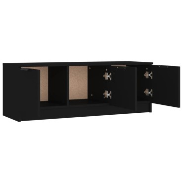 vidaXL Έπιπλο Τηλεόρασης Μαύρο 102x35x36,5cm Επεξεργασμένο Ξύλο