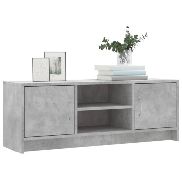 vidaXL Έπιπλο Τηλεόρασης Γκρι Σκυρ. 102x30x37,5cm Επεξ. Ξύλο