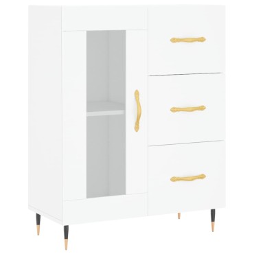 vidaXL Ντουλάπι Λευκό 69,5x34x90cm από Επεξεργασμένο Ξύλο 1 τεμ.