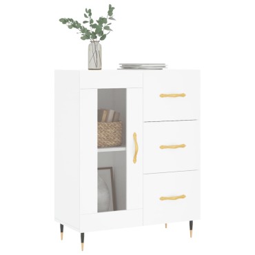 vidaXL Ντουλάπι Λευκό 69,5x34x90cm από Επεξεργασμένο Ξύλο 1 τεμ.