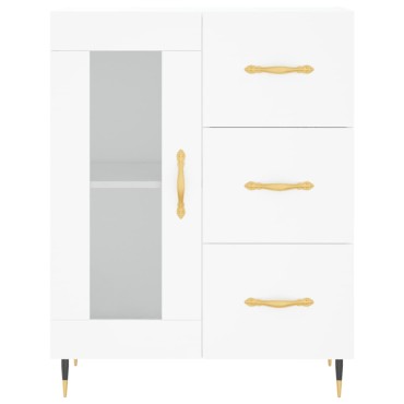 vidaXL Ντουλάπι Λευκό 69,5x34x90cm από Επεξεργασμένο Ξύλο 1 τεμ.