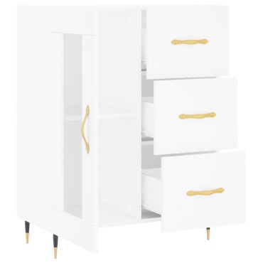 vidaXL Ντουλάπι Λευκό 69,5x34x90cm από Επεξεργασμένο Ξύλο 1 τεμ.