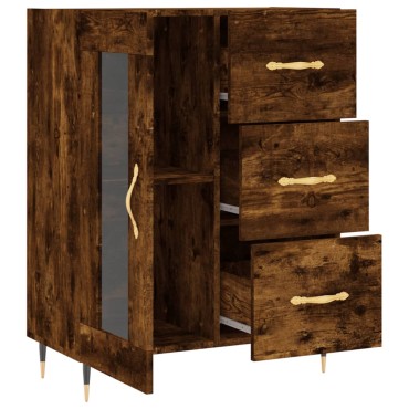 vidaXL Ντουλάπι Καπνιστή Δρυς 69,5x34x90cm Επεξεργασμένο Ξύλο 1 τεμ.
