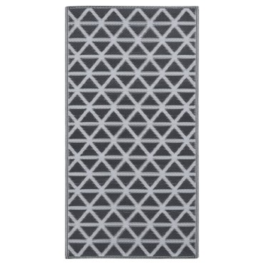 vidaXL Χαλί εξωτερικού χώρου ARAKIL Μαύρο 160x230 cm PP