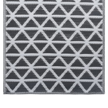 vidaXL Χαλί εξωτερικού χώρου ARAKIL Μαύρο 160x230 cm PP