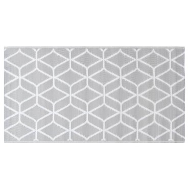 vidaXL Χαλί εξωτερικού χώρου ARAKIL γκρι 120x180 cm PP