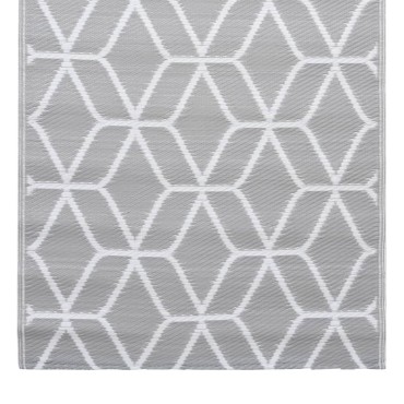 vidaXL Χαλί εξωτερικού χώρου ARAKIL γκρι 120x180 cm PP