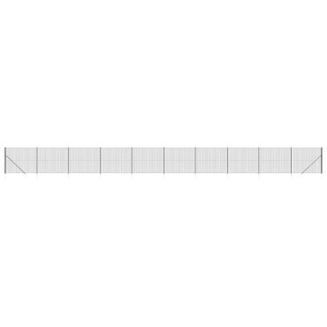 vidaXL Συρματόπλεγμα Περίφραξης Ανθρακί 1,8x25 μ. με Καρφωτές Βάσεις