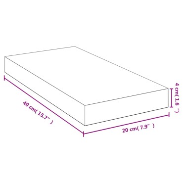 vidaXL Ράφι Τοίχου 40x20x4cm από Μπαμπού 1 τεμ.