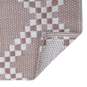 vidaXL Χαλί εξωτερικού χώρου ARAKIL καφέ 160x230 cm PP