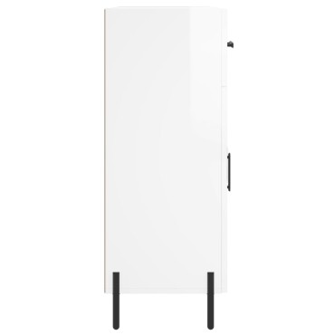 vidaXL Ντουλάπι Γυαλιστερό Λευκό 69,5x34x90cm Επεξεργασμένο Ξύλο 1 τεμ.