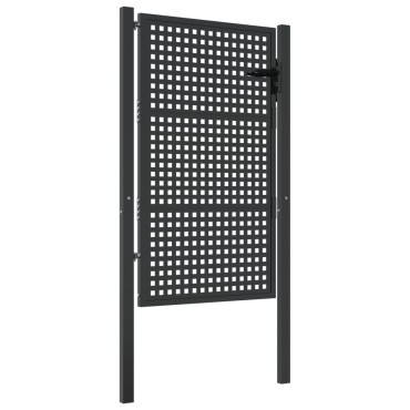 vidaXL Πύλη Κήπου Ανθρακί 105 x 175 εκ. Ατσάλινη
