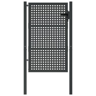 vidaXL Πύλη Κήπου Ανθρακί 105 x 175 εκ. Ατσάλινη