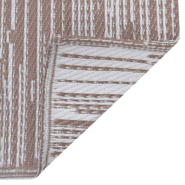 vidaXL Χαλί εξωτερικού χώρου ARAKIL καφέ 80x150 cm PP