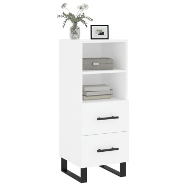 vidaXL Ντουλάπι Λευκό 34,5x34x90cm από Επεξεργασμένο Ξύλο 1 τεμ.