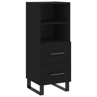 vidaXL Ντουλάπι Μαύρο 34,5x34x90cm από Επεξεργασμένο Ξύλο 1 τεμ.