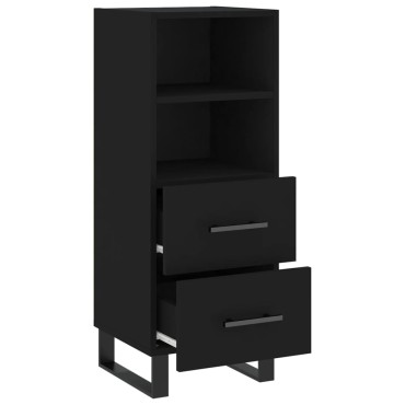 vidaXL Ντουλάπι Μαύρο 34,5x34x90cm από Επεξεργασμένο Ξύλο 1 τεμ.
