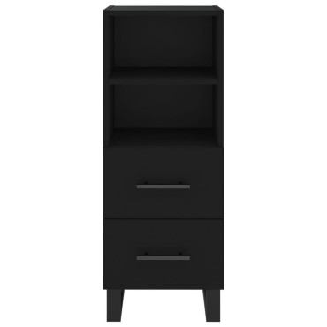 vidaXL Ντουλάπι Μαύρο 34,5x34x90cm από Επεξεργασμένο Ξύλο 1 τεμ.